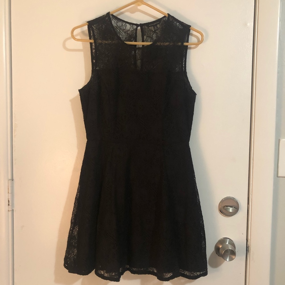 Black lace dress